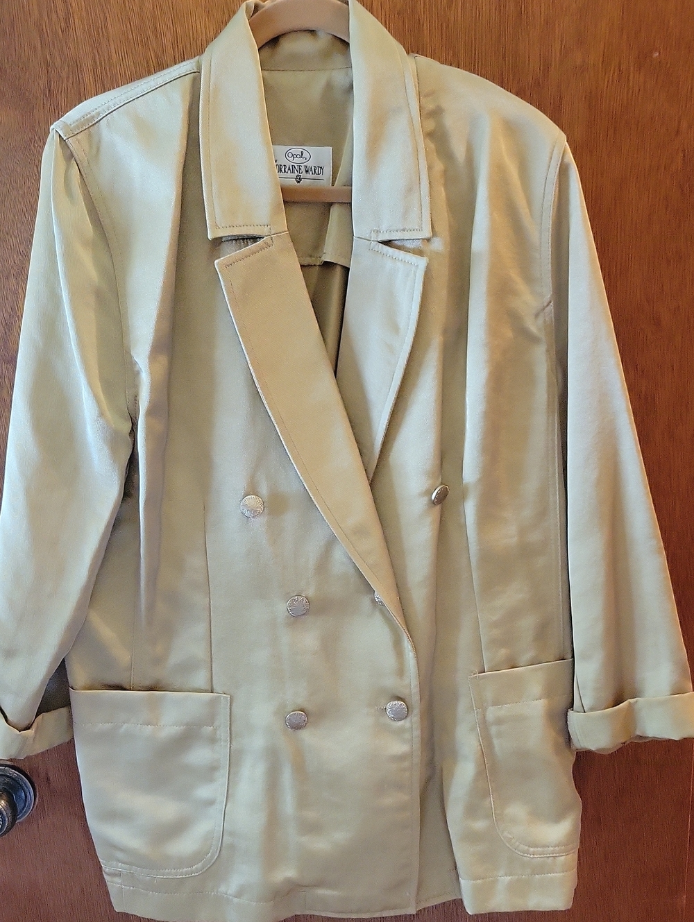 Double-Breasted Gold Blazer Jacket -